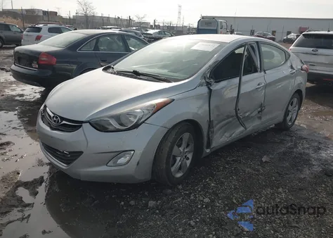 2013 Hyundai Elantra Gls из США, поврежденный, VIN 5NPDH4AE2DH452391